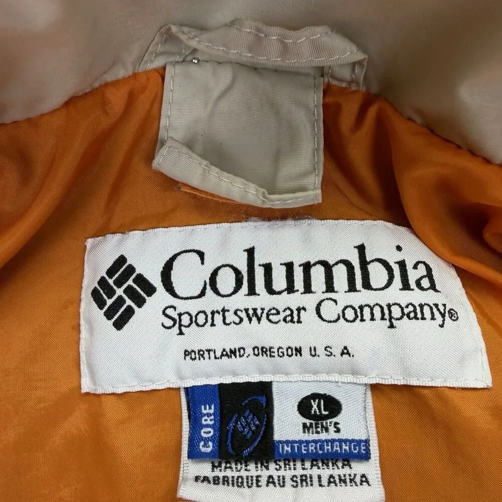 Vintage Columbia Fire Ridge Core Interchange Ski‎ Jacket Shell  Mens XL  Snow